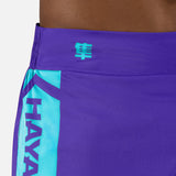 Hayabusa Muay-Thai-Shorts Icon - Lila/Weiß