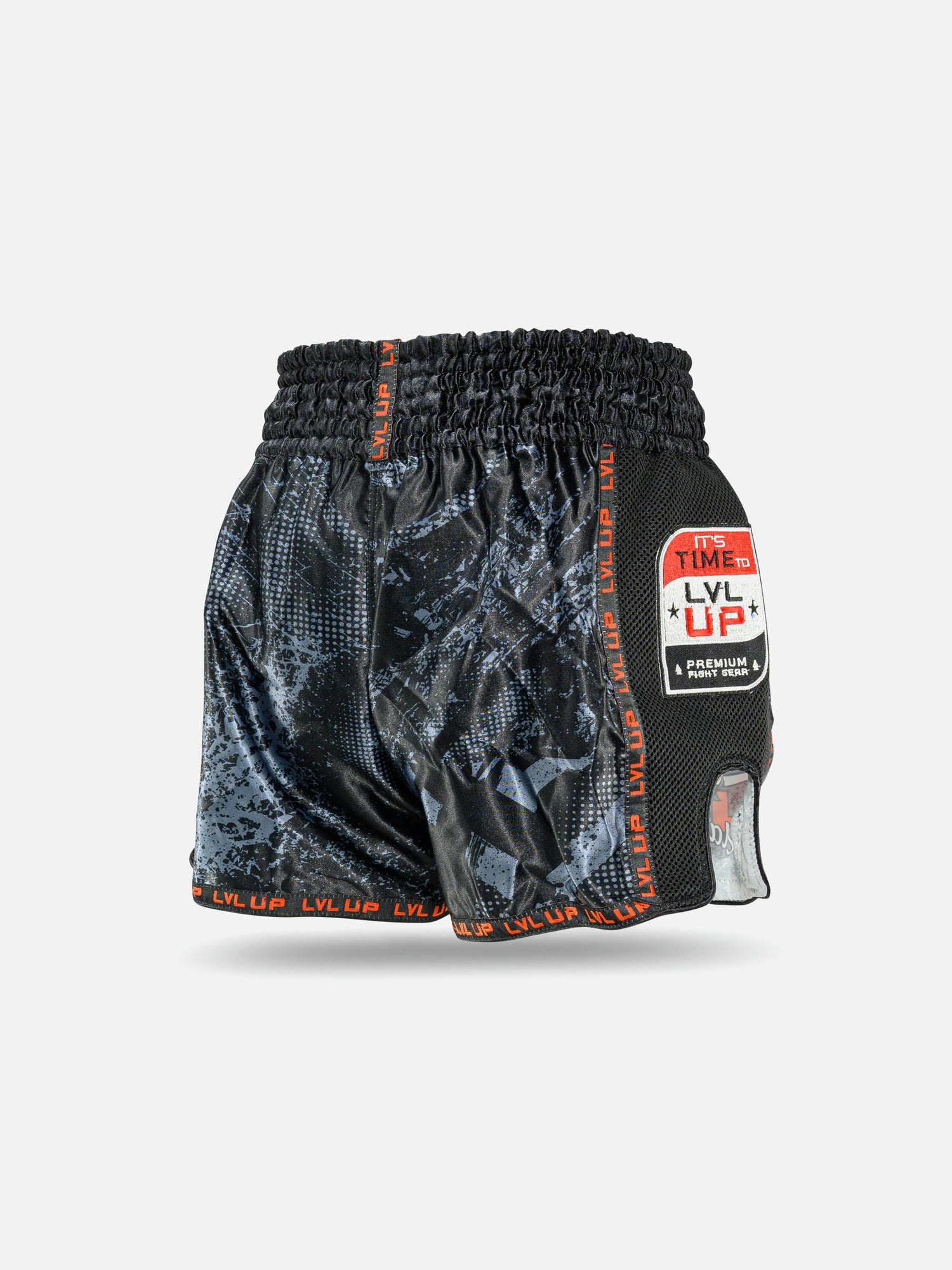 LVL UP Muay Thai Shorts TKO - Schwarz