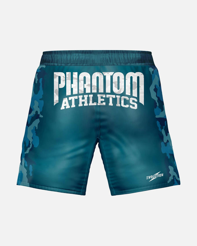 Phantom Athletics MMA Shorts EVO Warfare - Marineblau Camo