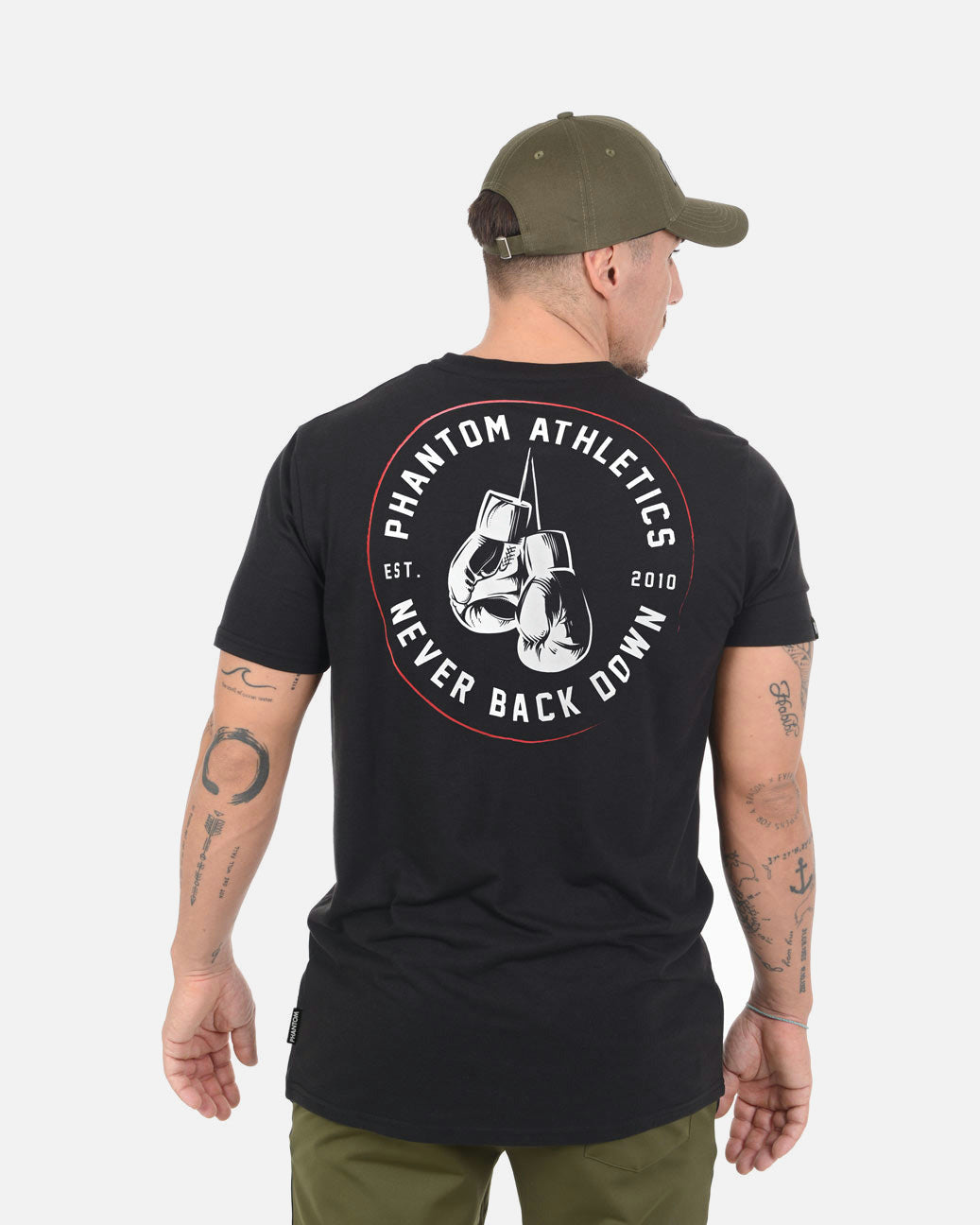 Phantom Athletics T-Shirt Never Back Down - Schwarz