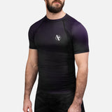 Hayabusa Rashguard Fusion Kurzarm - Schwarz/Lila