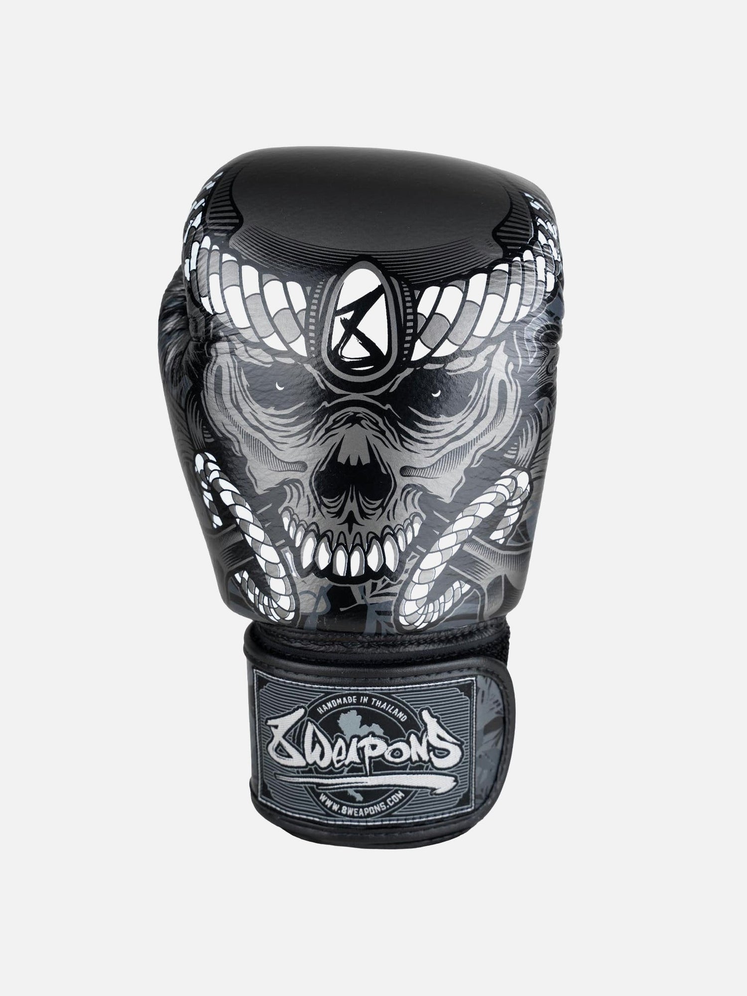 8 WEAPONS Boxhandschuhe Bone Island - Schwarz
