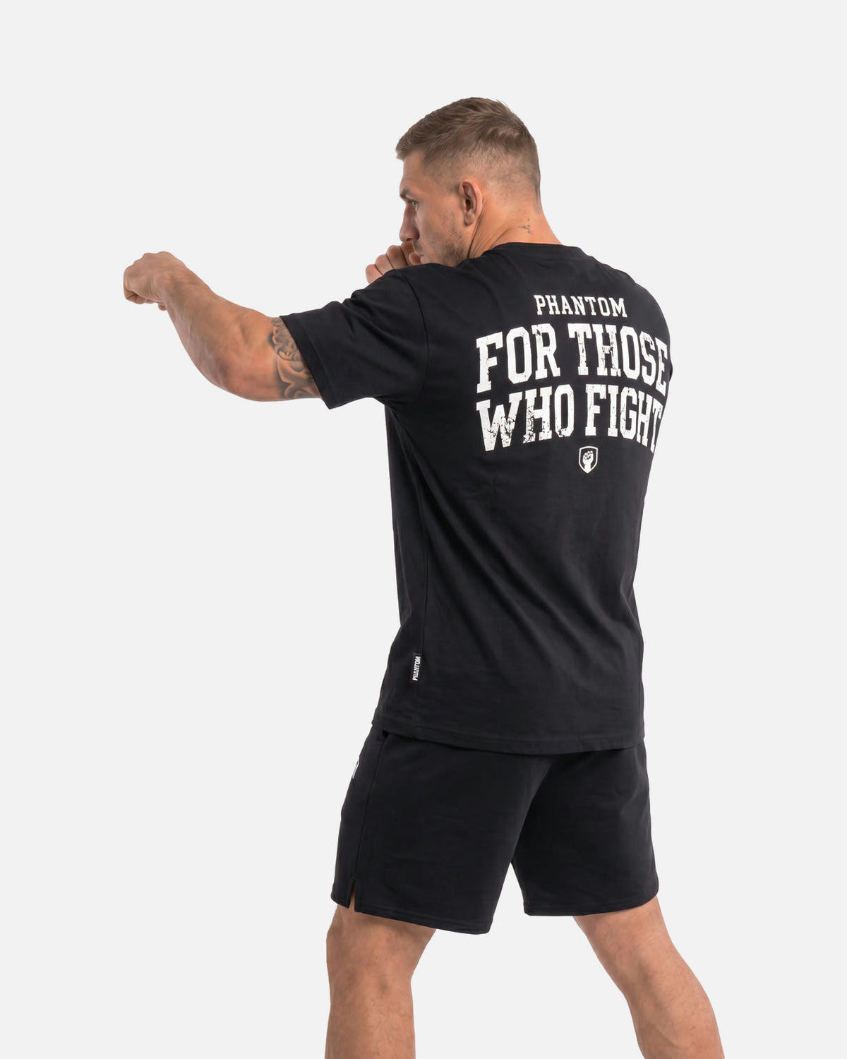 Phantom Athletics T-Shirt FOR THOSE WHO FIGHT - Schwarz