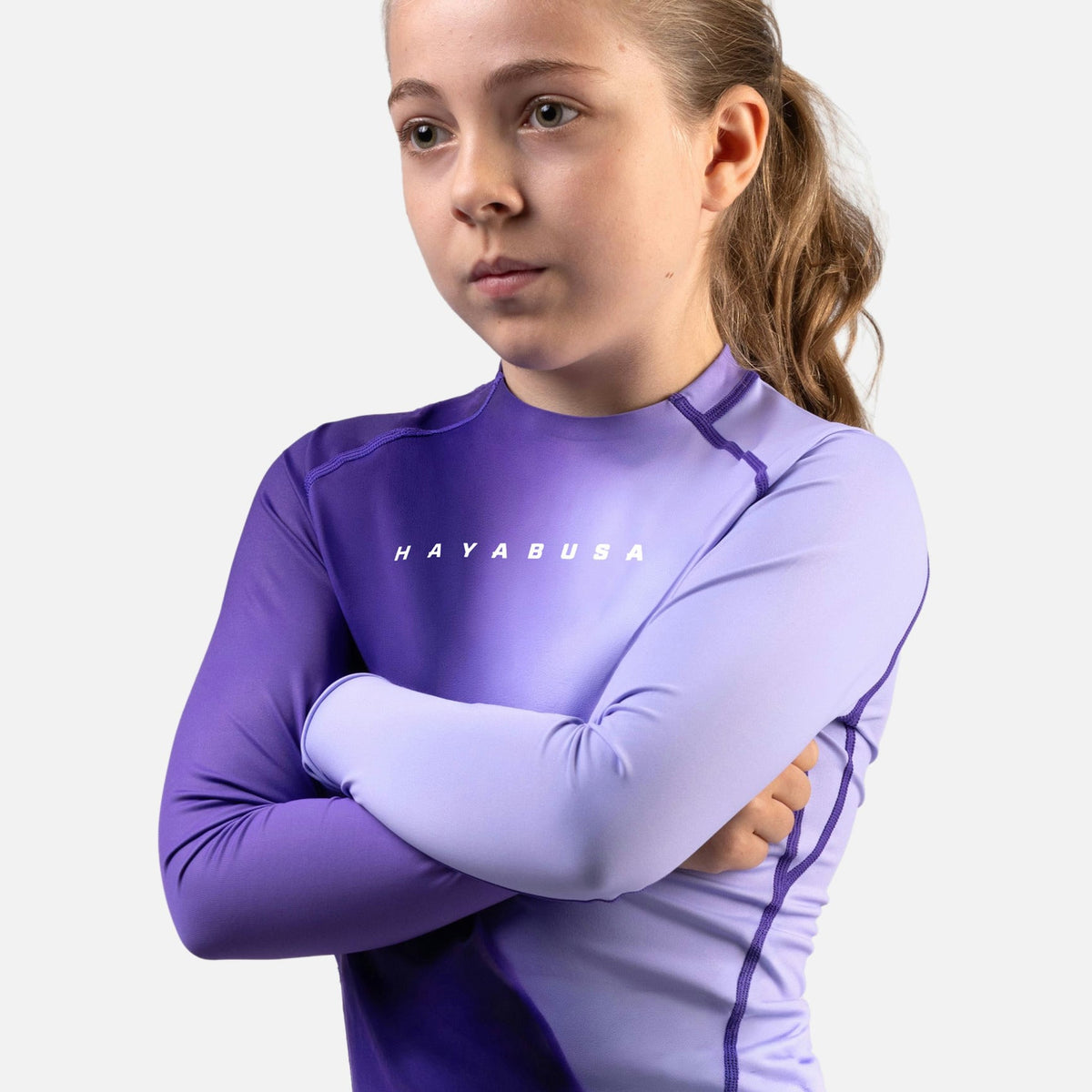 Hayabusa Rashguard Apex Nova Lange Ärmel Kinder - Lila