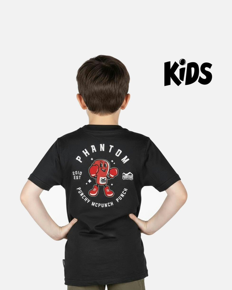 Phantom Athletics T-Shirt Punchy Kinder - Schwarz