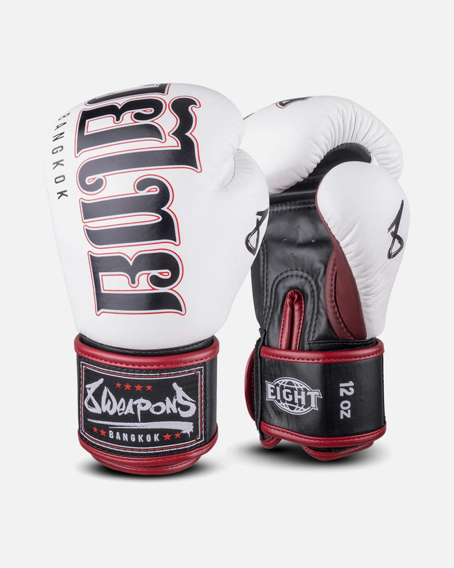 8 WEAPONS Boxhandschuhe Bangkok - Weiß/Schwarz