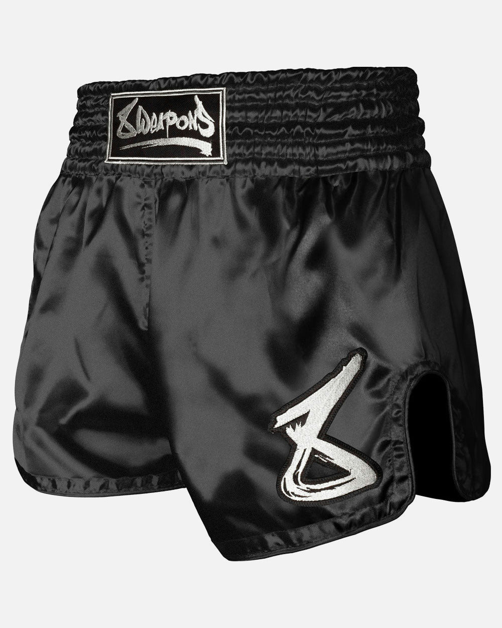 8 WEAPONS Muay Thai Shorts Strike - Schwarz/Weiß