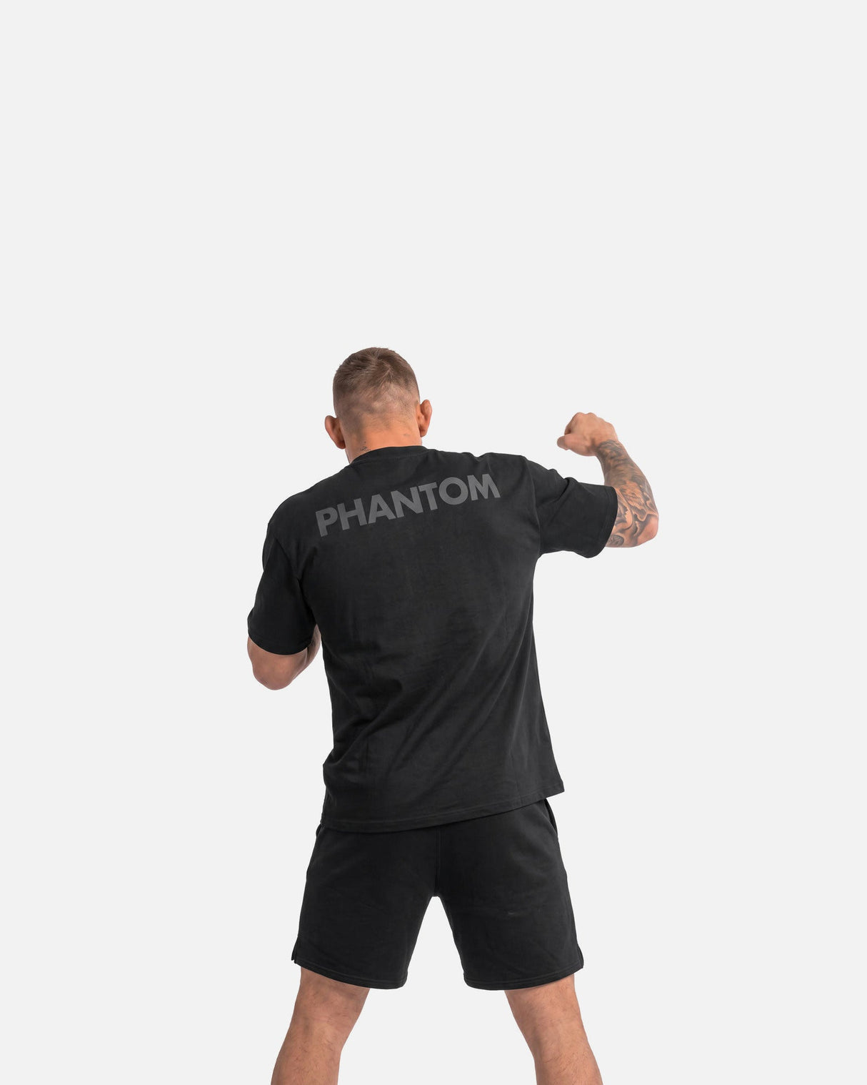 Phantom Athletics T-Shirt Oversize Blacked - Schwarz