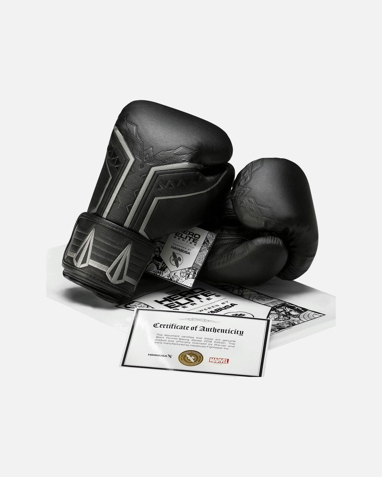 Marvel Hayabusa x Marvel Boxhandschuhe Black Panther - Schwarz