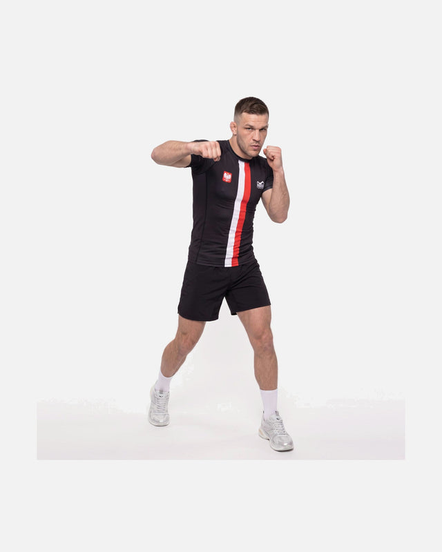 Phantom Athletics Rashguard Team Poland - Schwarz/Rot/Weiß