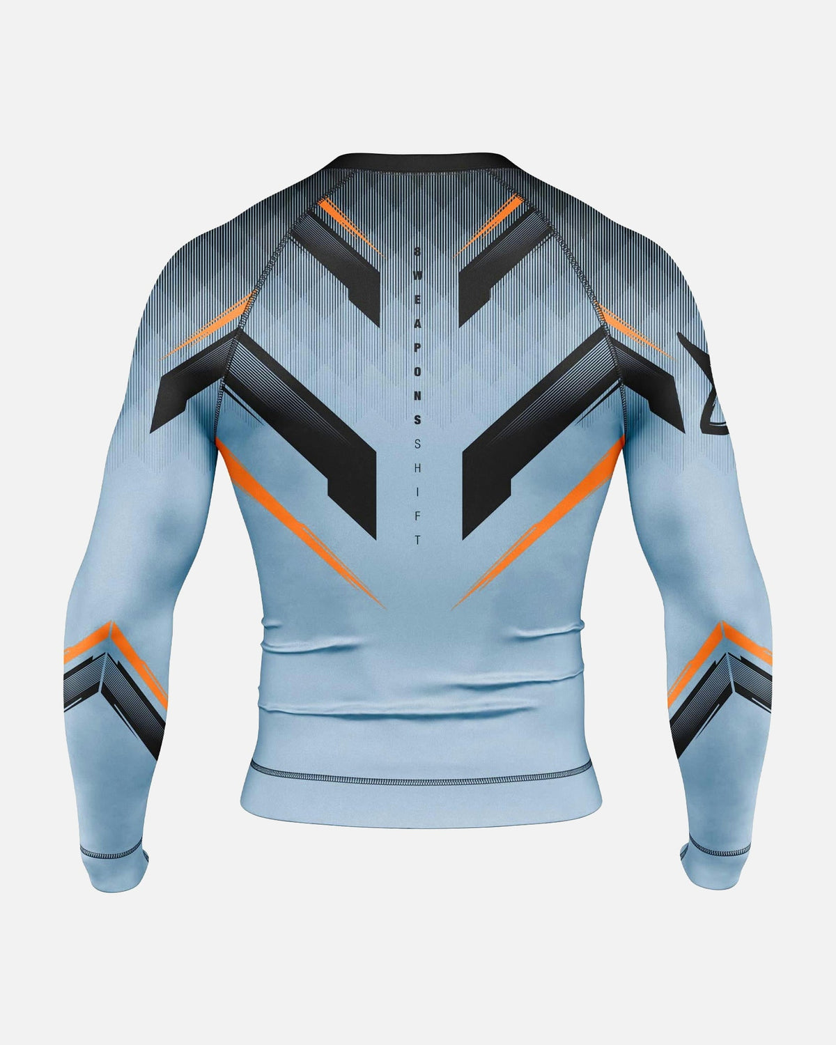 8 WEAPONS Rashguard Shift - Eisgrau/Orange