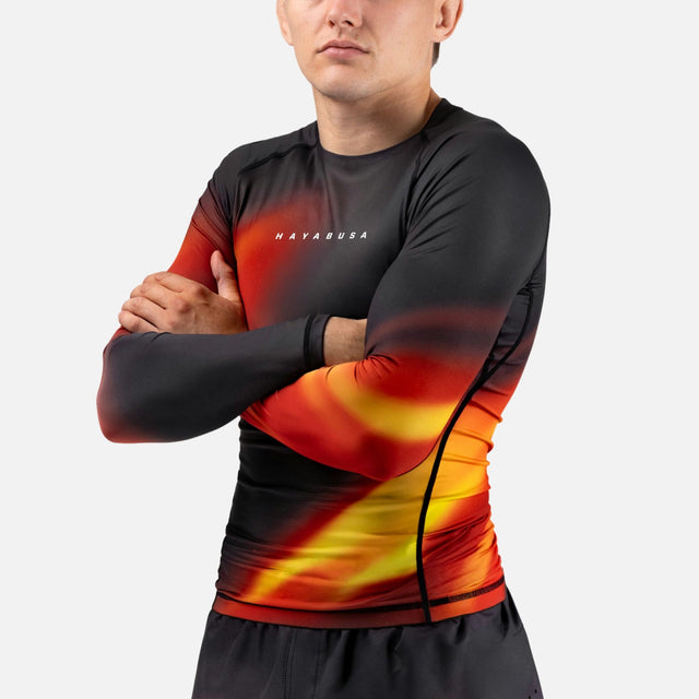 Hayabusa Rashguard Apex Nova Lange Ärmel - Orange
