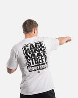 Phantom Athletics T-Shirt Cage Ring Mat Street - Weiß