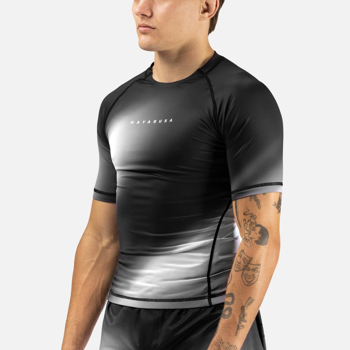 Hayabusa Rashguard Apex Nova Kurzarm - Grau