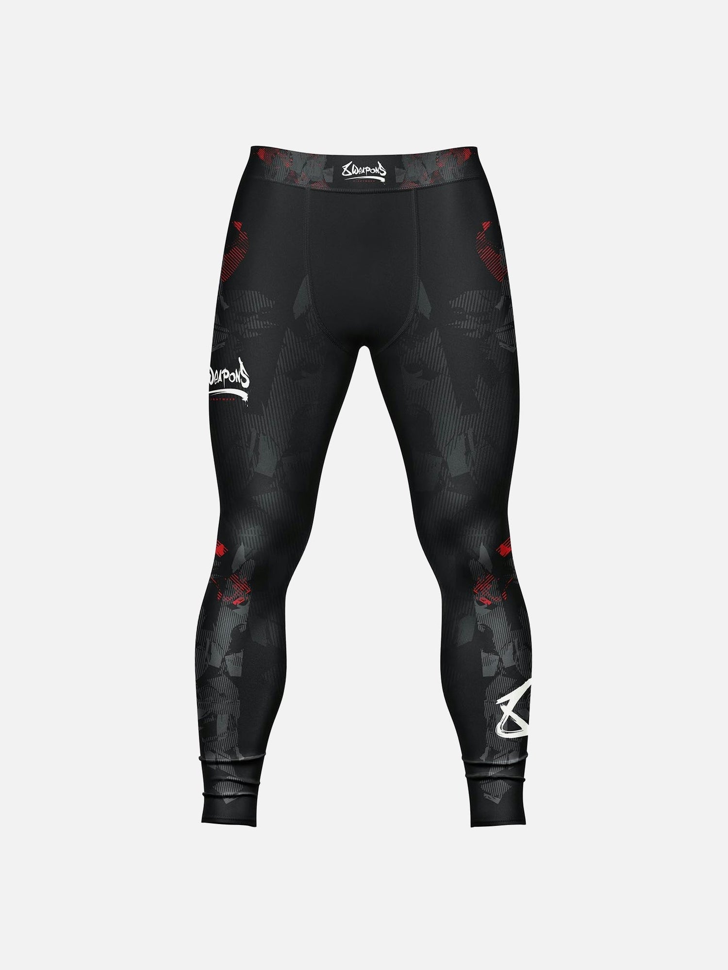 8 WEAPONS Kompressionshose Hit 2.0 - Schwarz/Rot