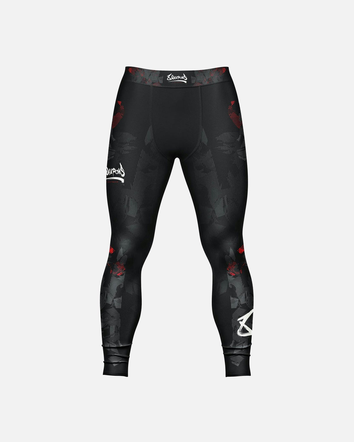 8 WEAPONS Kompressionshose Hit 2.0 - Schwarz/Rot
