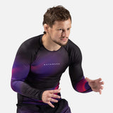 Hayabusa Rashguard Apex Nova Lange Ärmel - Ultraviolett Lila