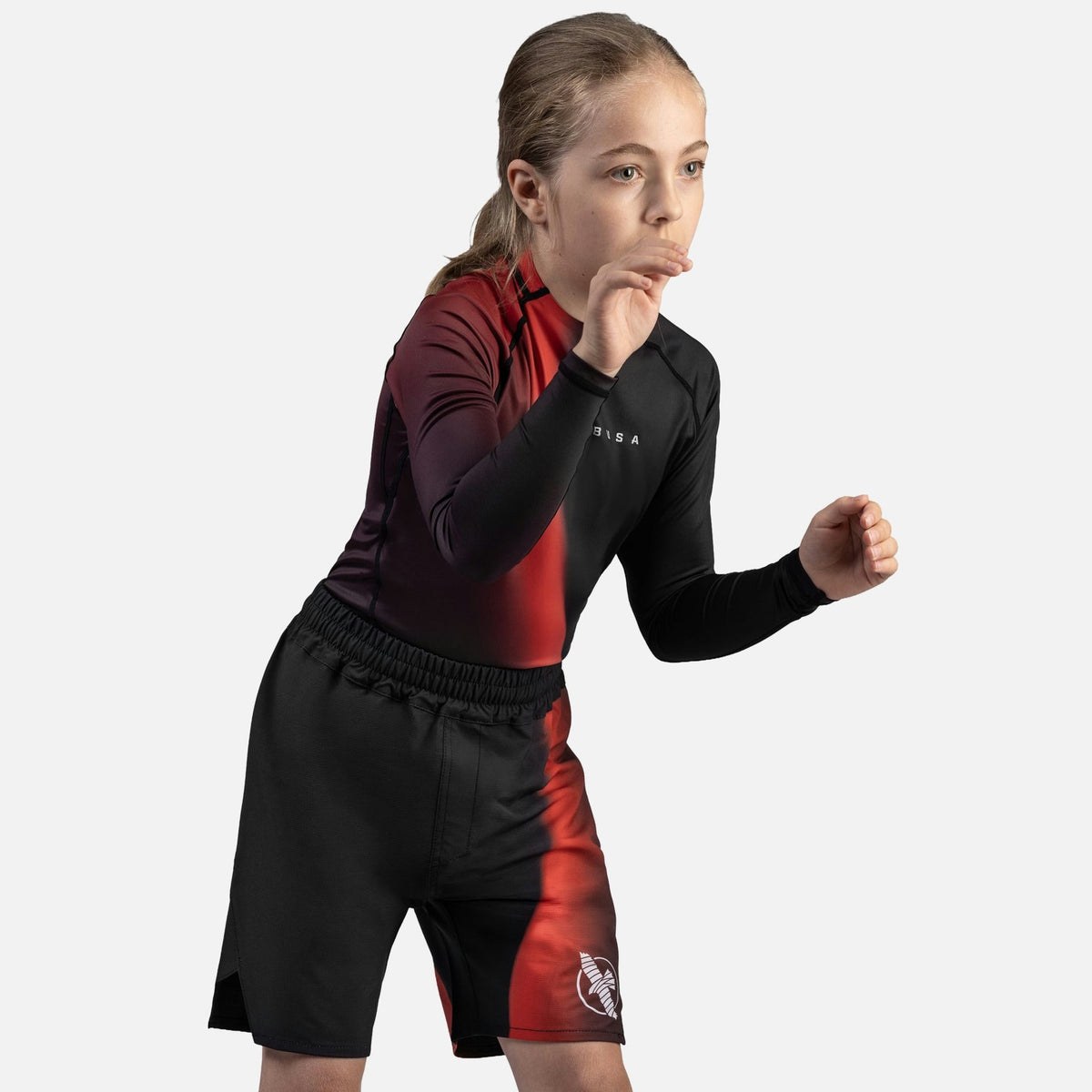 Hayabusa MMA Shorts Apex Nova Kinder - Rot