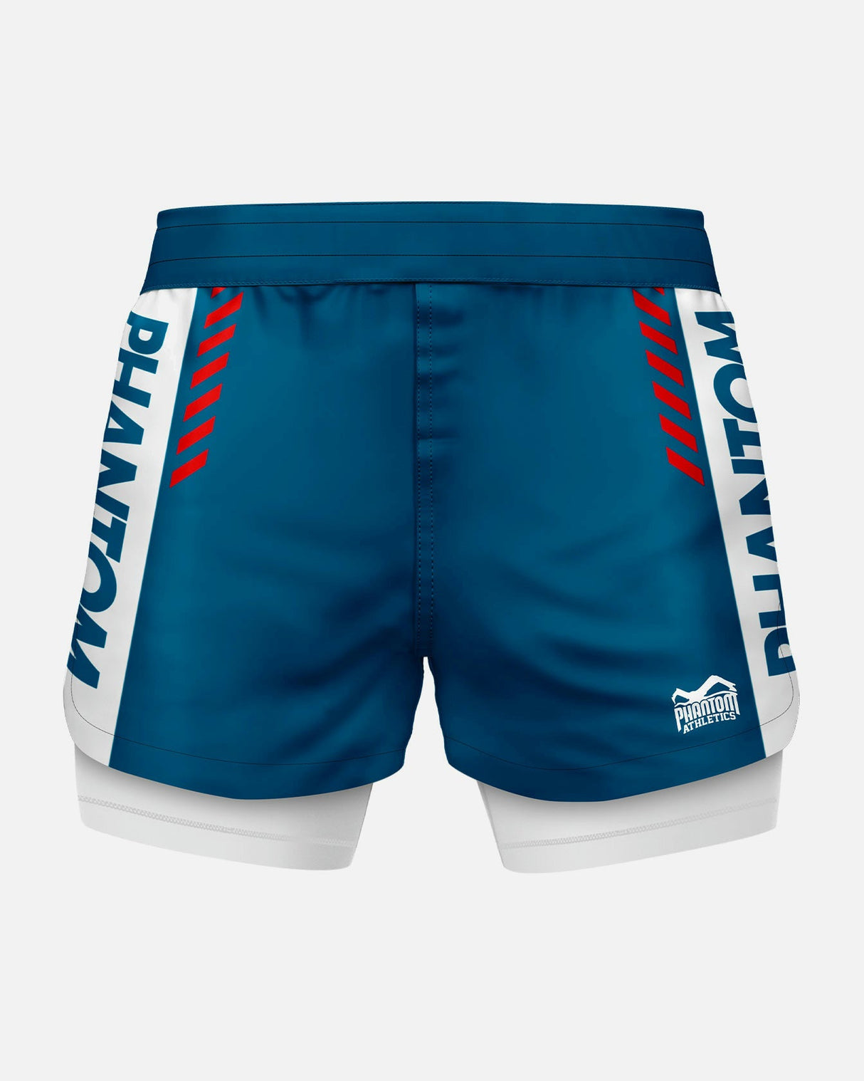 Phantom Athletics Kompressionsshorts Fusion 2in1 Apex - Schwarz/Grau