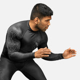 Hayabusa Rashguard Geo Lange Ärmel - Grau