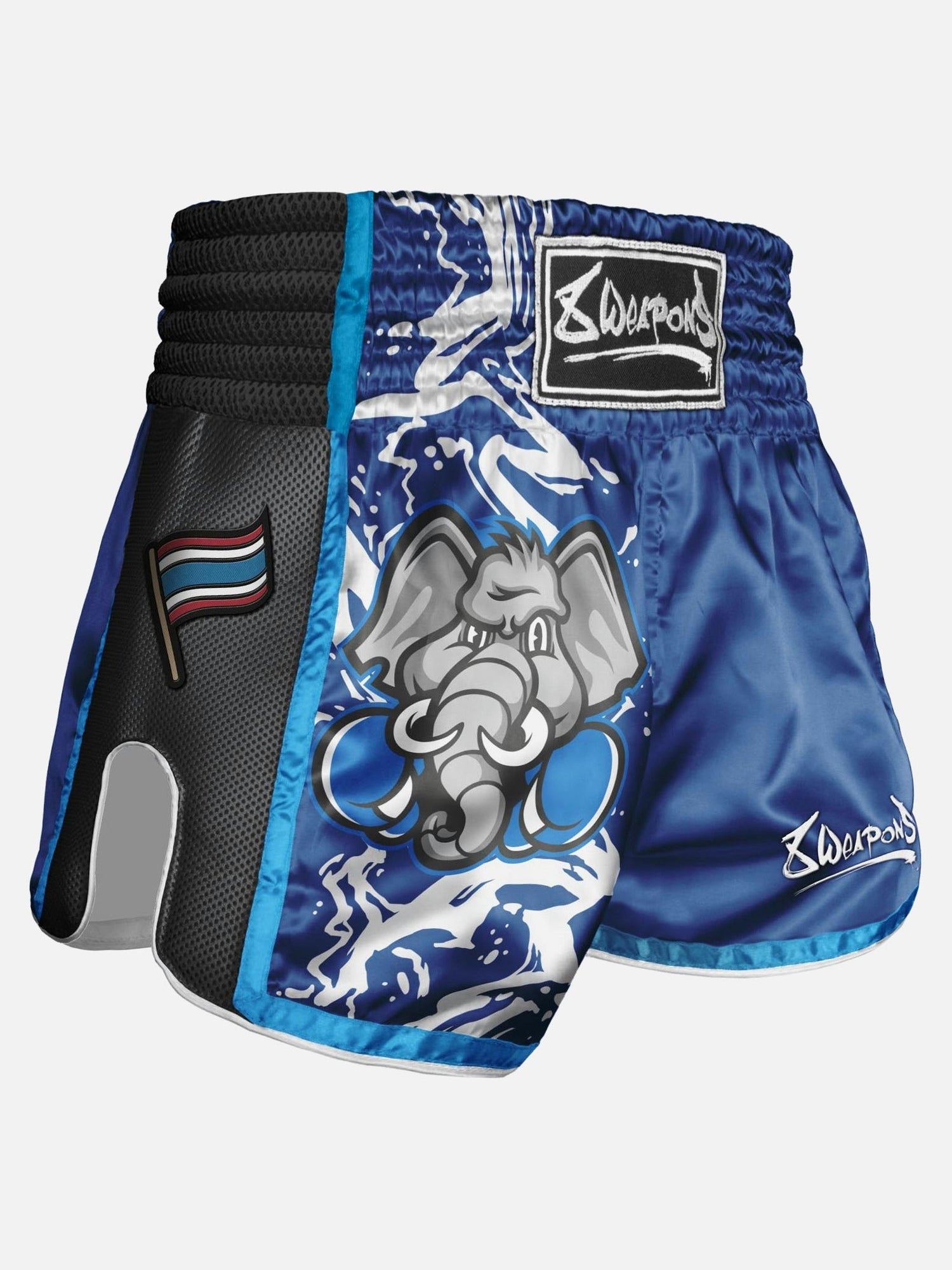 8 WEAPONS Muay-Thai-Shorts Jipe - Blau