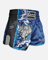 8 WEAPONS Muay Thai Shorts Jipe - Blau