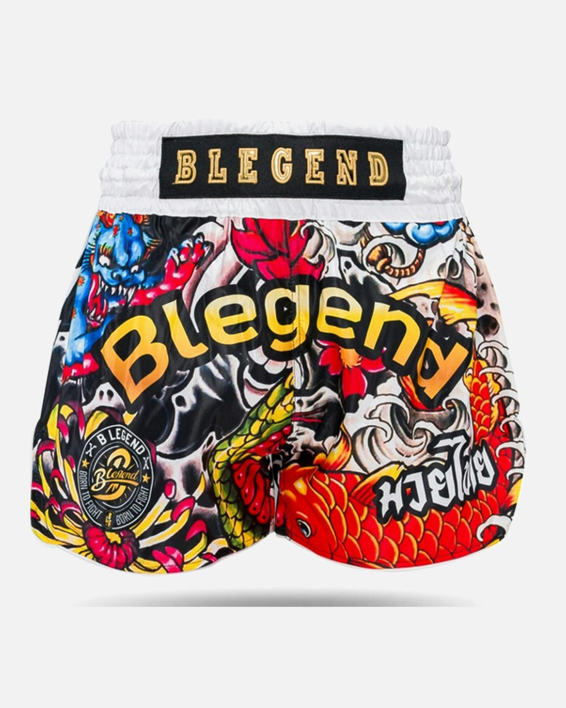 Blegend Muay Thai Shorts Legend 3 - Weiß