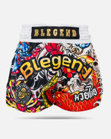 Blegend Muay Thai Shorts Legend 3 - Weiß