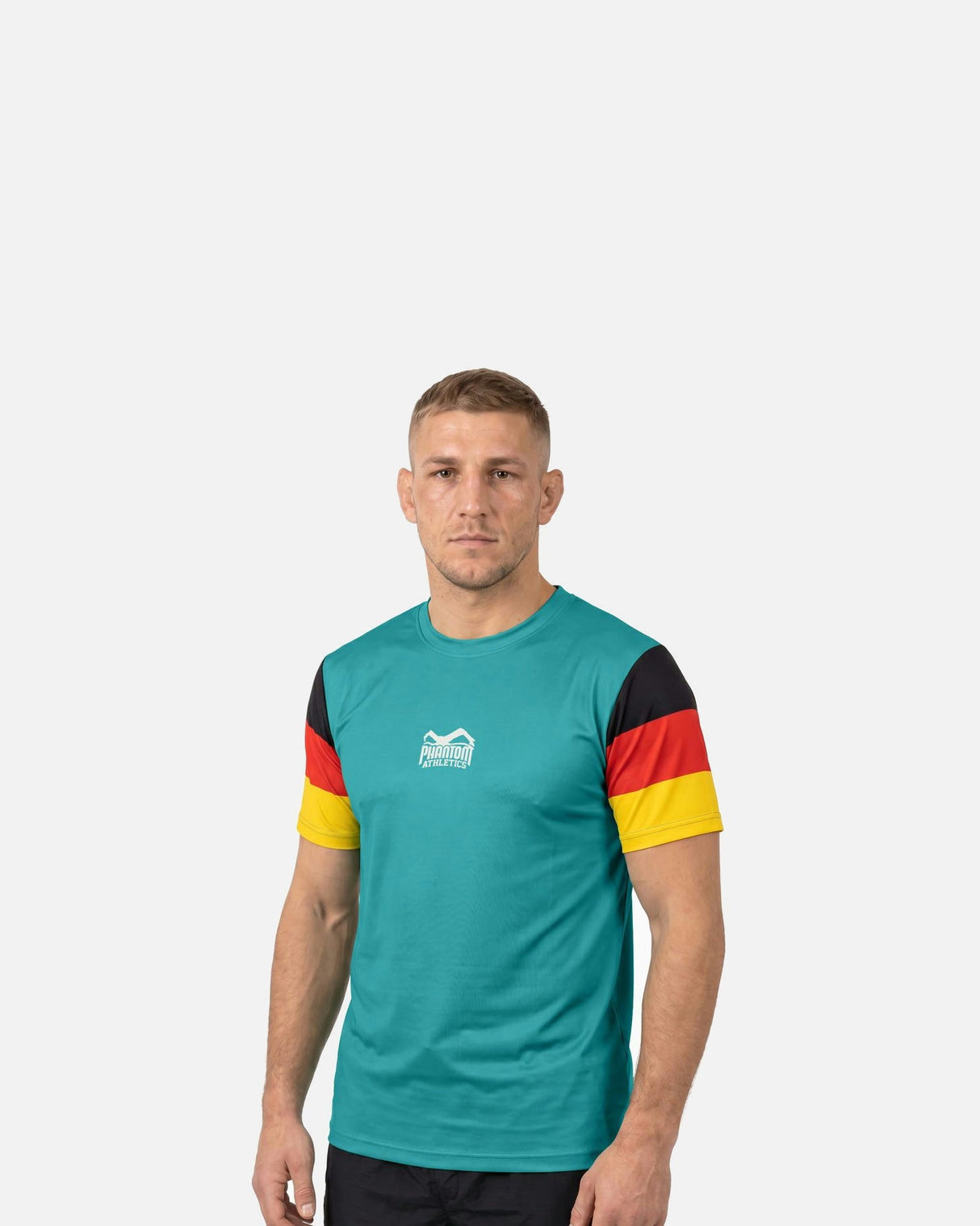 Phantom Athletics T-Shirt EVO+ Germany - Türkis/Schwarz/Rot/Gold