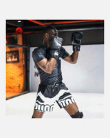 Phantom Athletics MMA Shorts Fusion-R 2in1 Savage - Schwarz/Weiß
