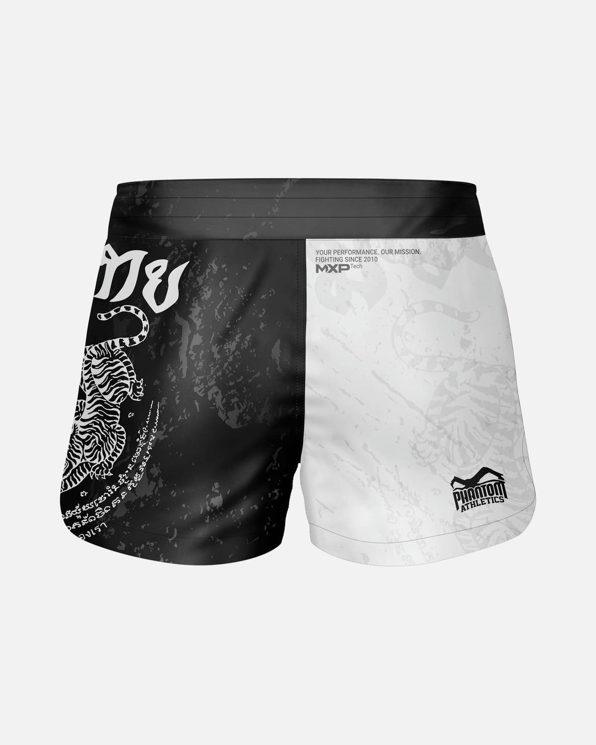 Phantom Athletics Muay Thai Shorts Fusion - Schwarz/Weiß