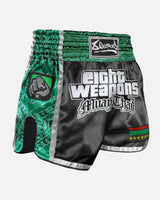 8 WEAPONS Muay Thai Shorts West Coast - Grün