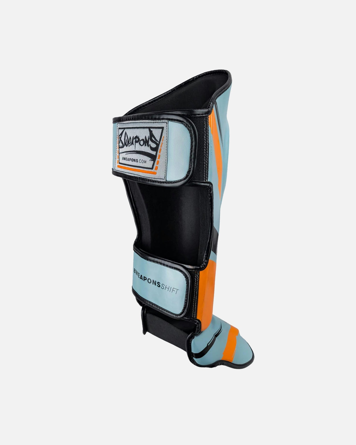8 WEAPONS Schienbeinschoner Shift - Eisgrau/Orange