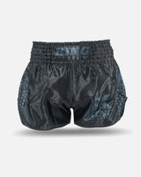 King Pro Boxing Muay Thai Shorts Hexagon 1 Kinder - Schwarz