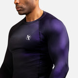 Hayabusa Rashguard Fusion Lange Ärmel - Schwarz/Lila