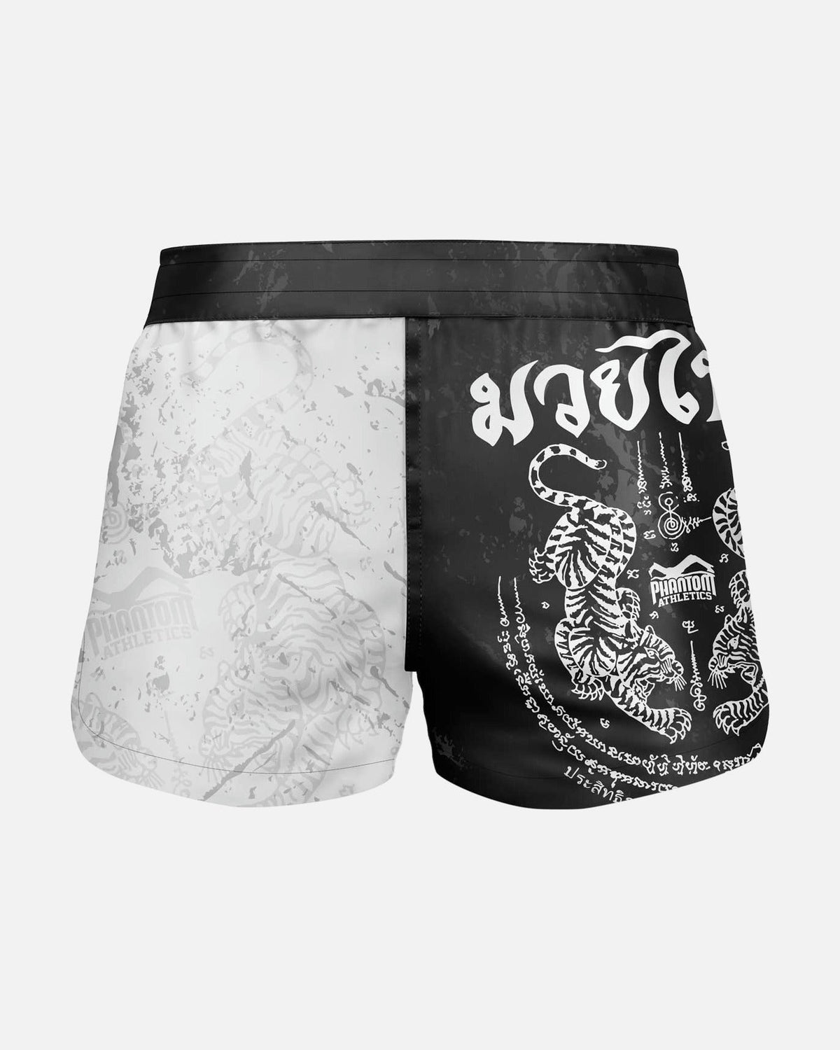 Phantom Athletics Muay Thai Shorts Fusion - Schwarz/Weiß