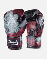 8 WEAPONS Boxhandschuhe Hanuman Yant - Schwarz/Rot