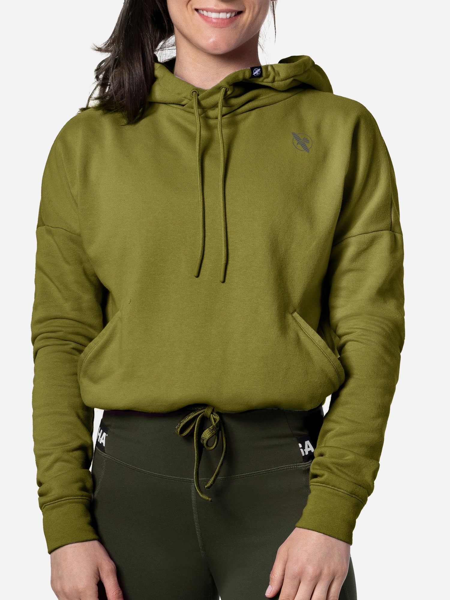 Hayabusa Hoodie Cozy Fleece Damen - Olivgrün