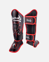 8 WEAPONS Schienbeinschoner Beastial Wolf - Schwarz/Rot