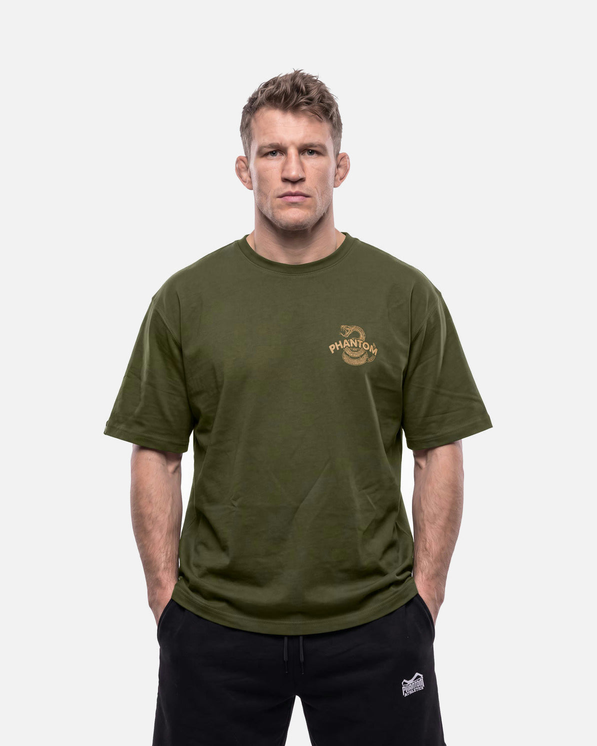 Phantom Athletics T-Shirt DON'T TREAD ON ME Oversize Heavy - Oliv