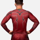 Marvel Rashguard Iron Man Lange Ärmel - Rot
