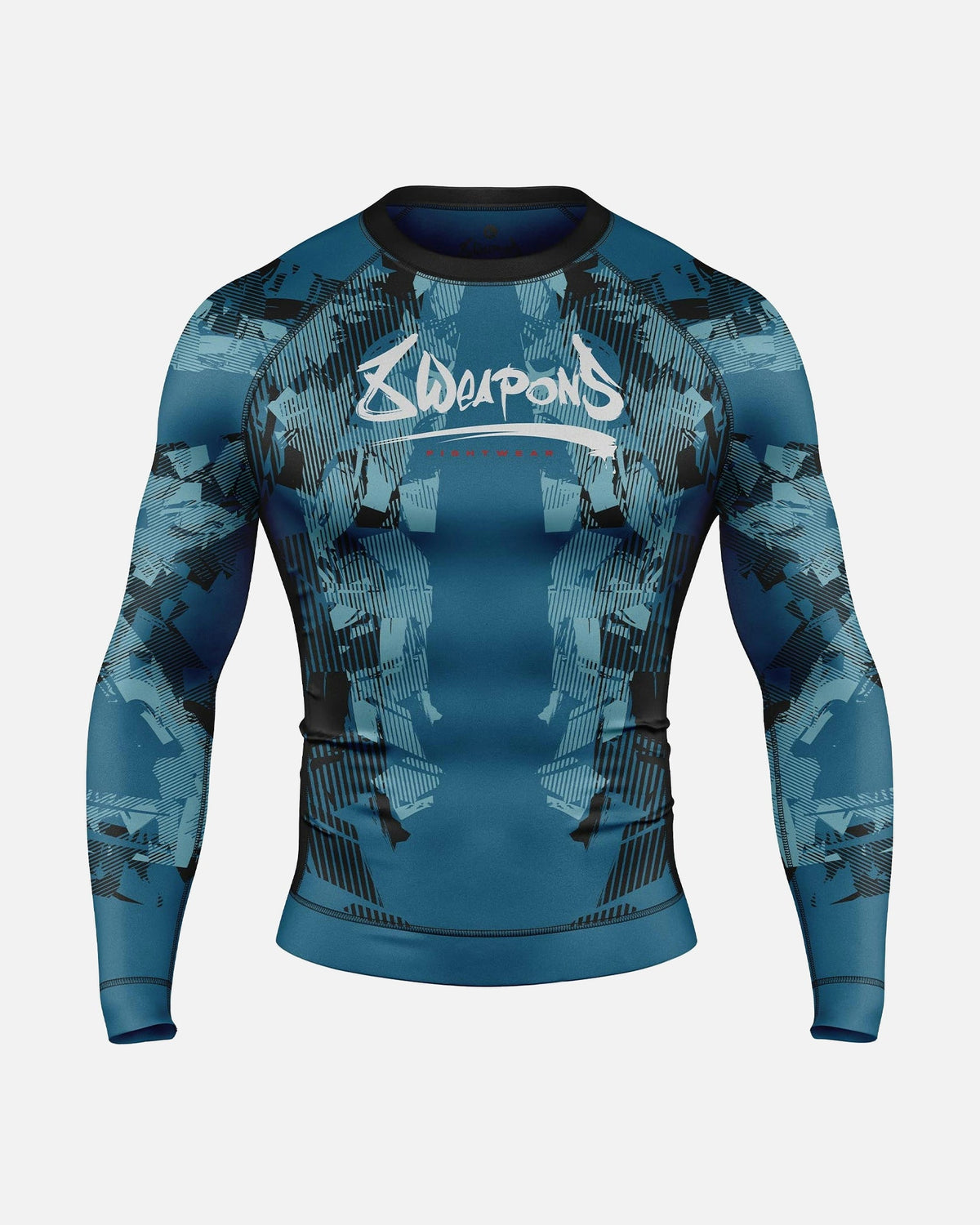 8 WEAPONS Rashguard Hit 2.0 - Dunkelblau/Schwarz