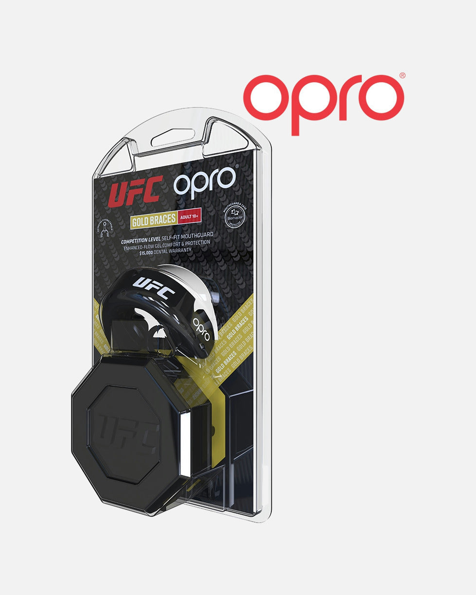 OPRO Mundschutz Gold Braces - Schwarz