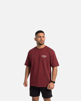Phantom Athletics T-Shirt FIGHTING CLUB Oversize Heavy - Bordeaux Rot