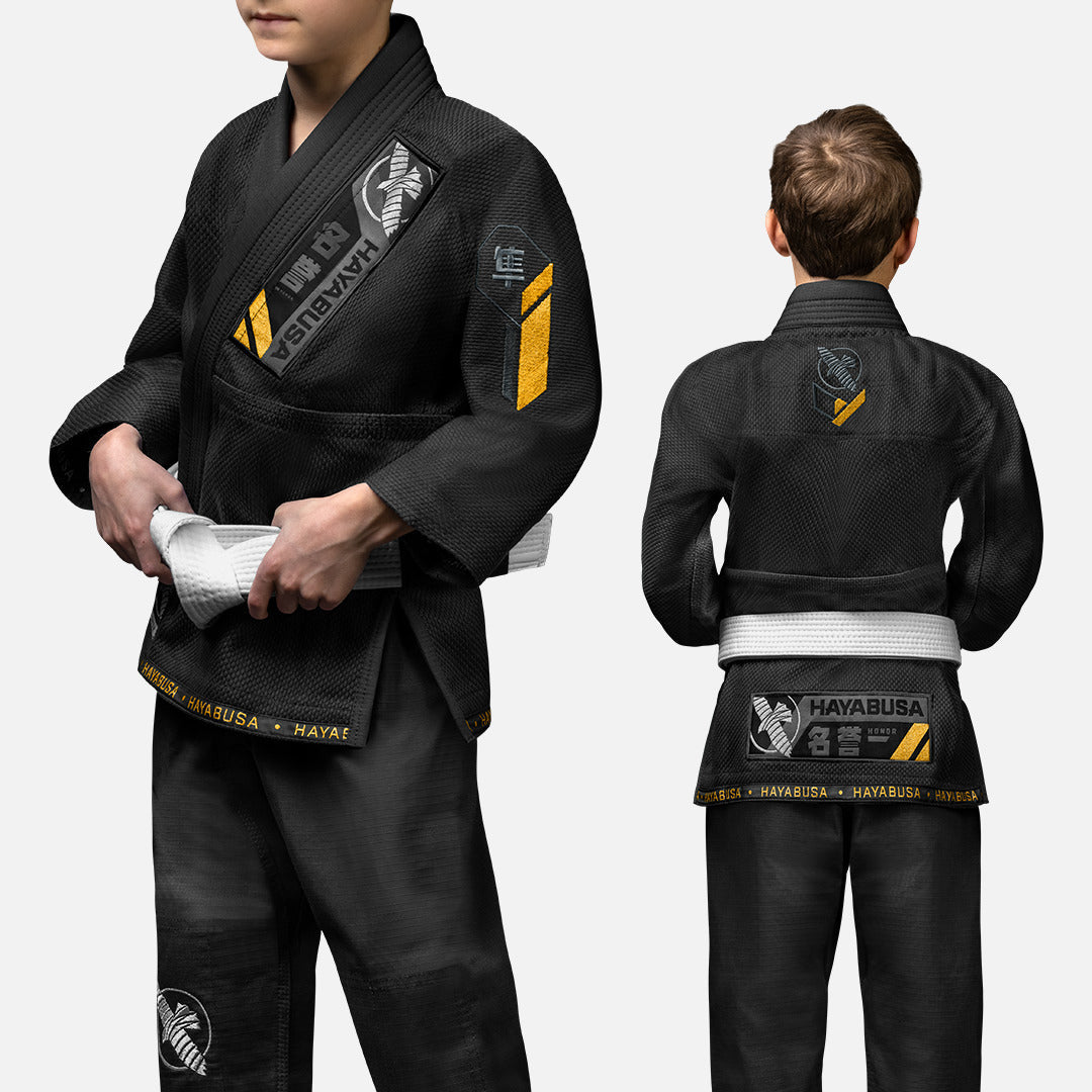 Hayabusa BJJ Gi Ascend Kinder - Schwarz