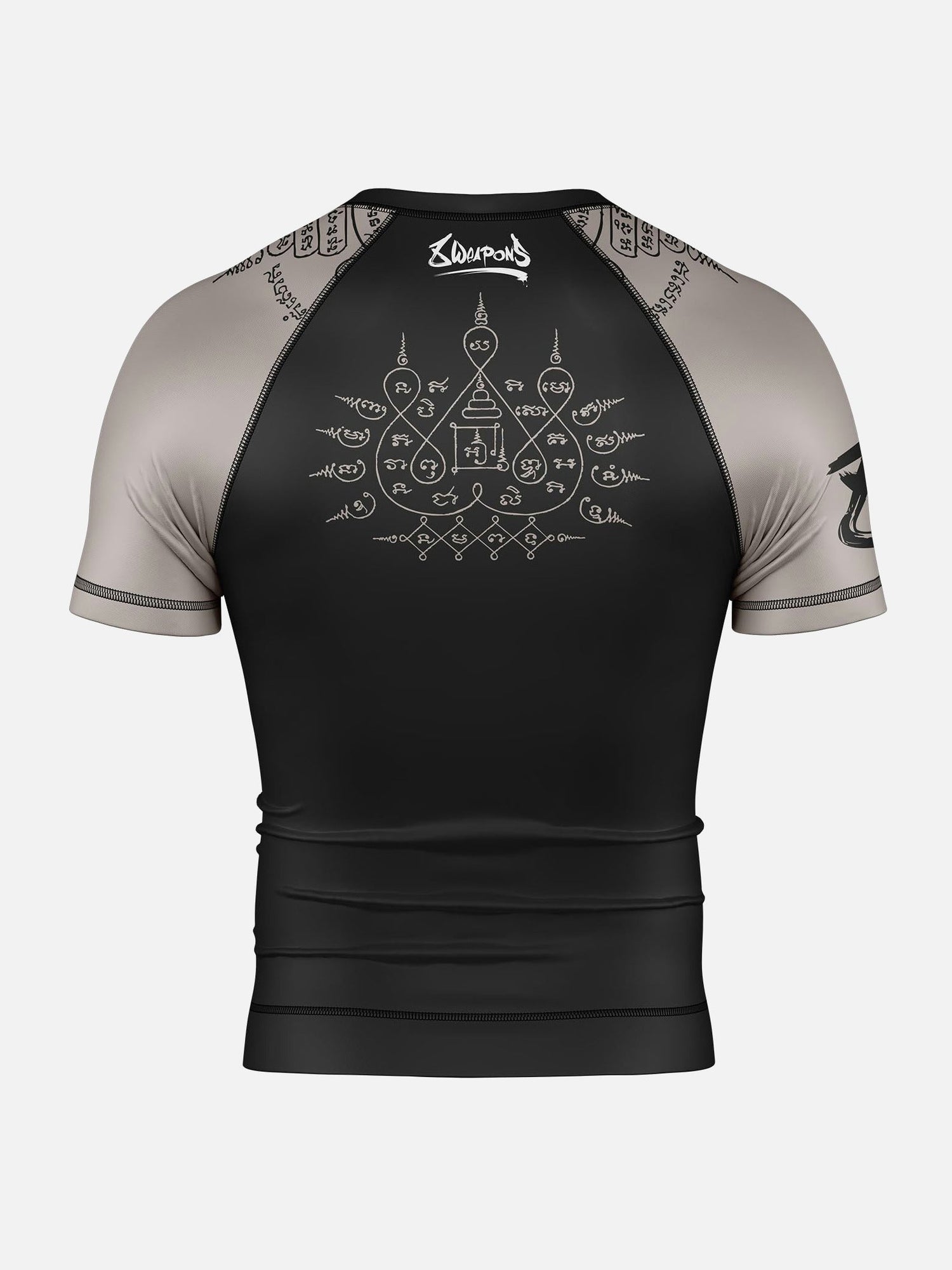 8 WEAPONS Rashguard 8 Ways Yant 2.0 - Schwarz/Sand