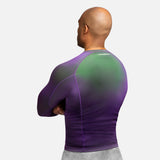 Hayabusa Rashguard Fusion Lange Ärmel - Lila/Grün