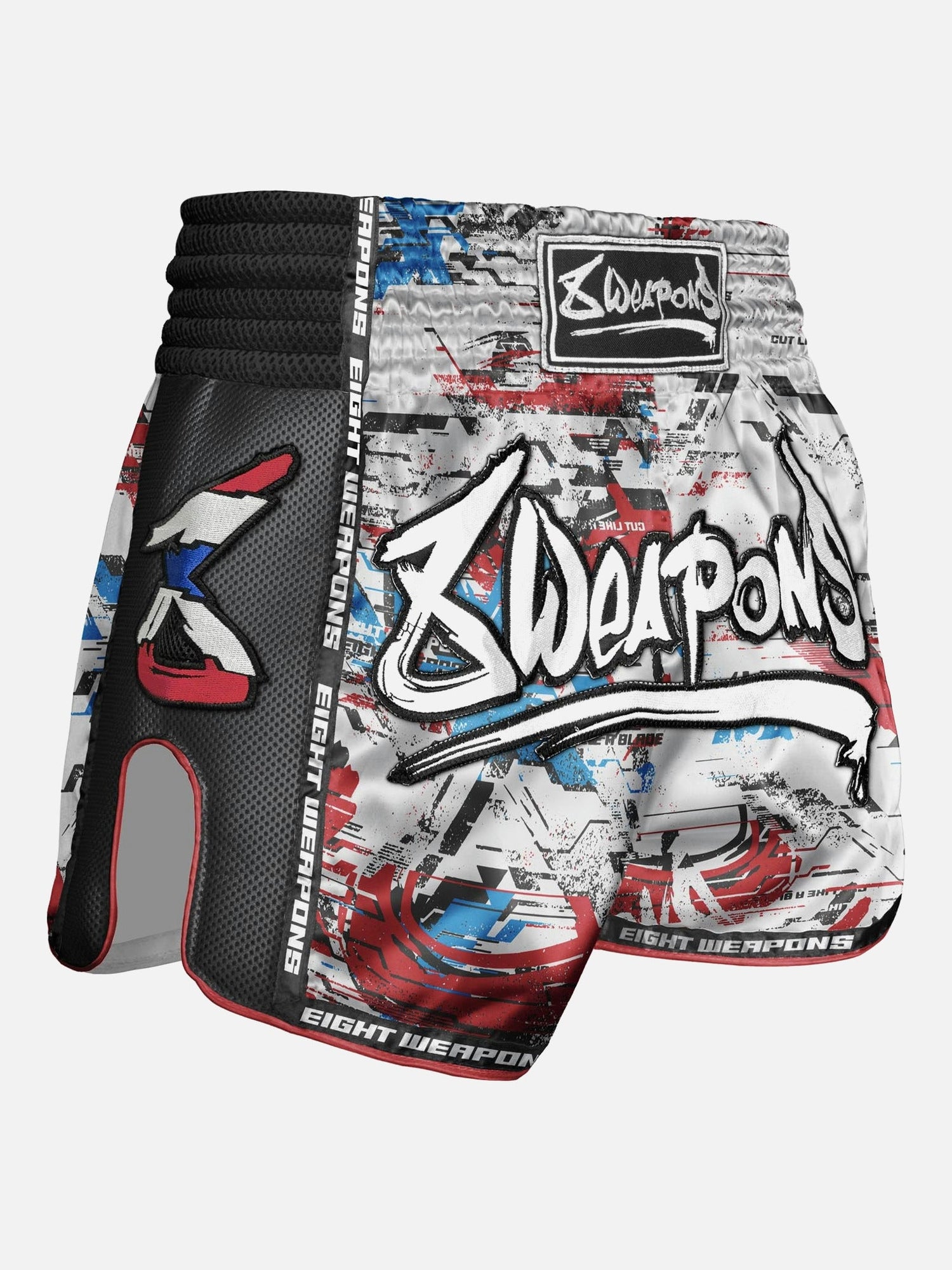 8 WEAPONS Muay Thai Shorts Cut Like A Blade 2.0 - Weiß