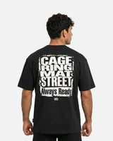 Phantom Athletics T-Shirt Cage Ring Mat Street - Schwarz