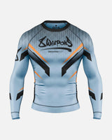 8 WEAPONS Rashguard Shift - Eisgrau/Orange